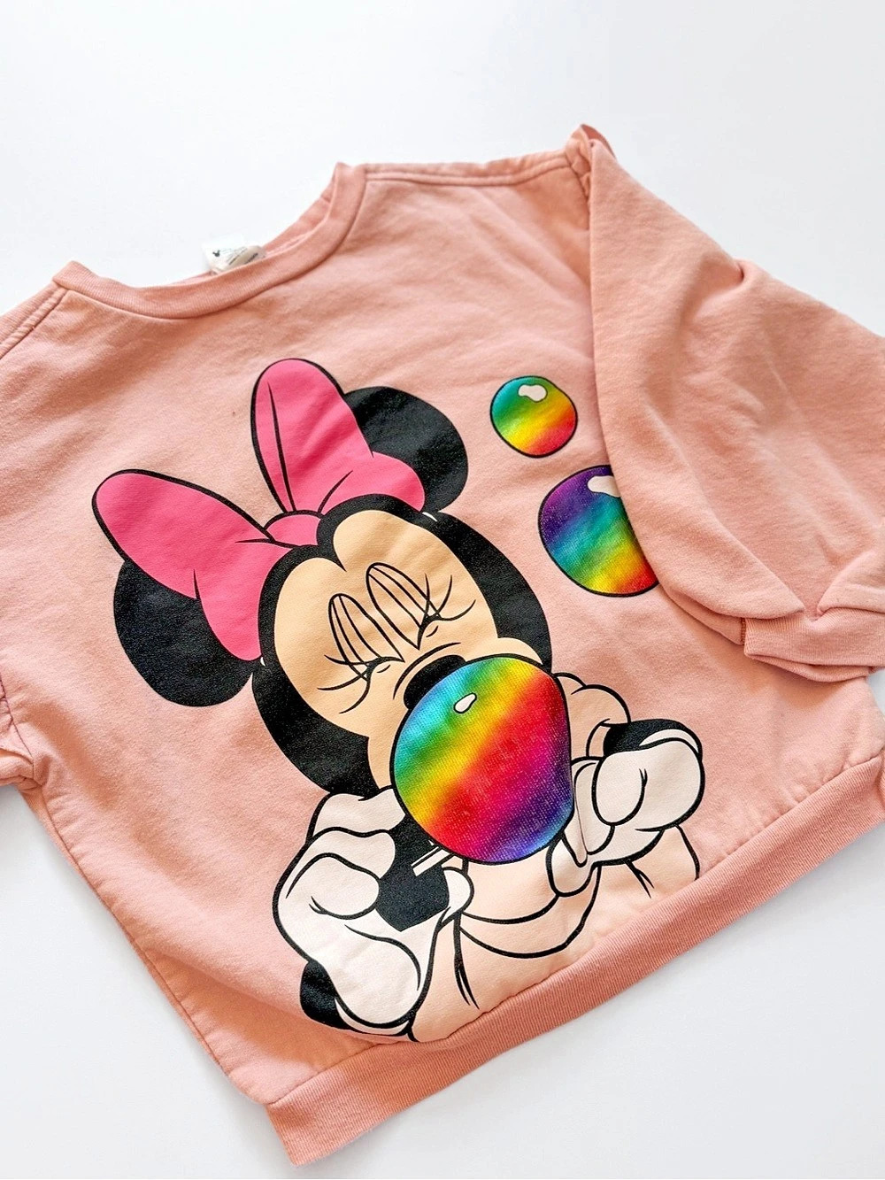 Disney Minnie Mouse Graphic Ruffle-Sleeve Sweatshirt Disney Minnie